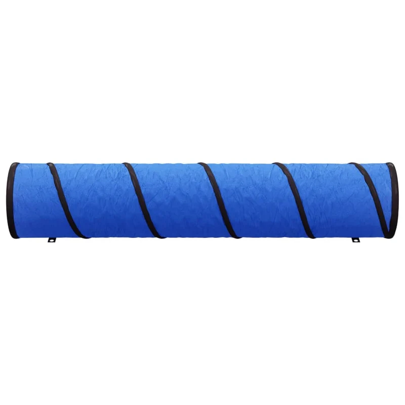 Hundetunnel Blau Ø 40x200 cm Polyester Kriechtunnel für Agitily Training Spieltunnel