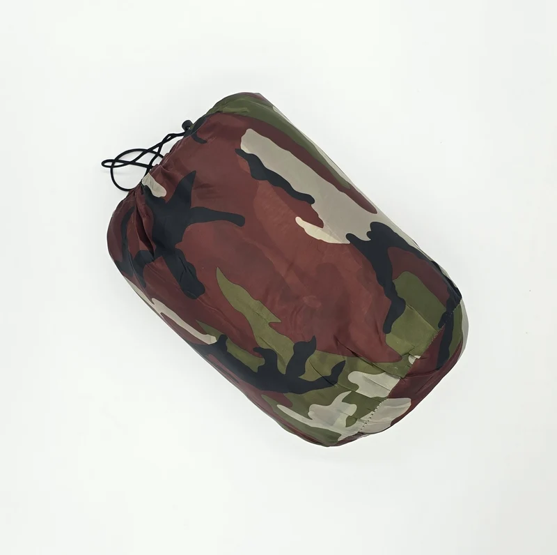 Mumien-Schlafsack Erwachsene Flecktarn Camping 3 Jahreszeiten Camouflage 2,2 m