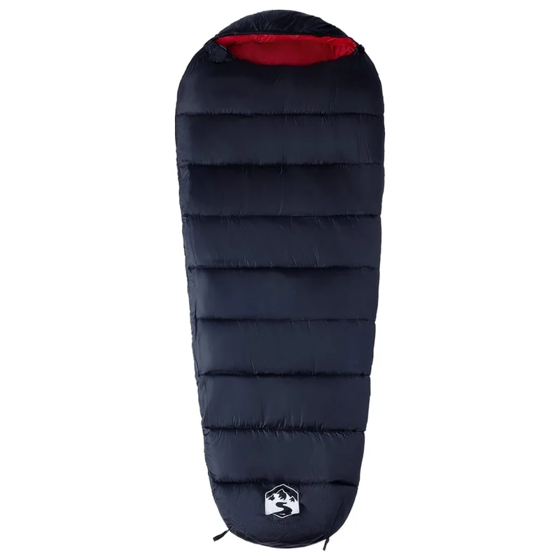 Mumienschlafsack Erwachsene Schwarz Rot Camping 3 Jahreszeiten