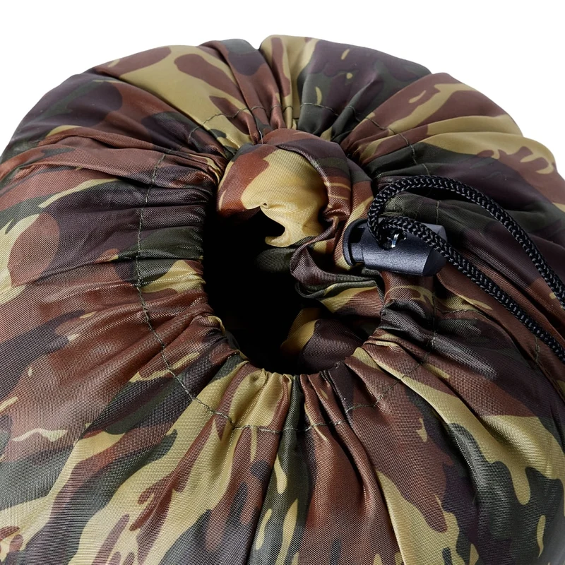 Mumienschlafsack Erwachsene Flecktarn Camping 3 Jahreszeiten Camouflage