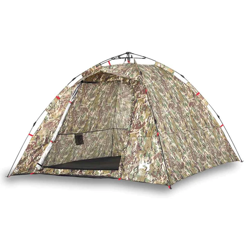 Zelt 4 Personen Tarnmuster Quick Release Wasserdicht Camping Angeln