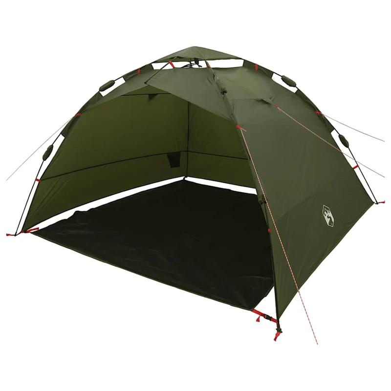 Zelt 4 Personen Olivgrün Quick Release Wasserdicht Camping Angeln