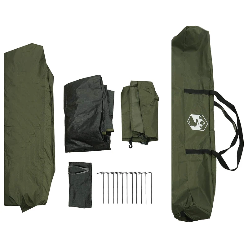 Zelt 4 Personen Olivgrün Quick Release Wasserdicht Camping Angeln