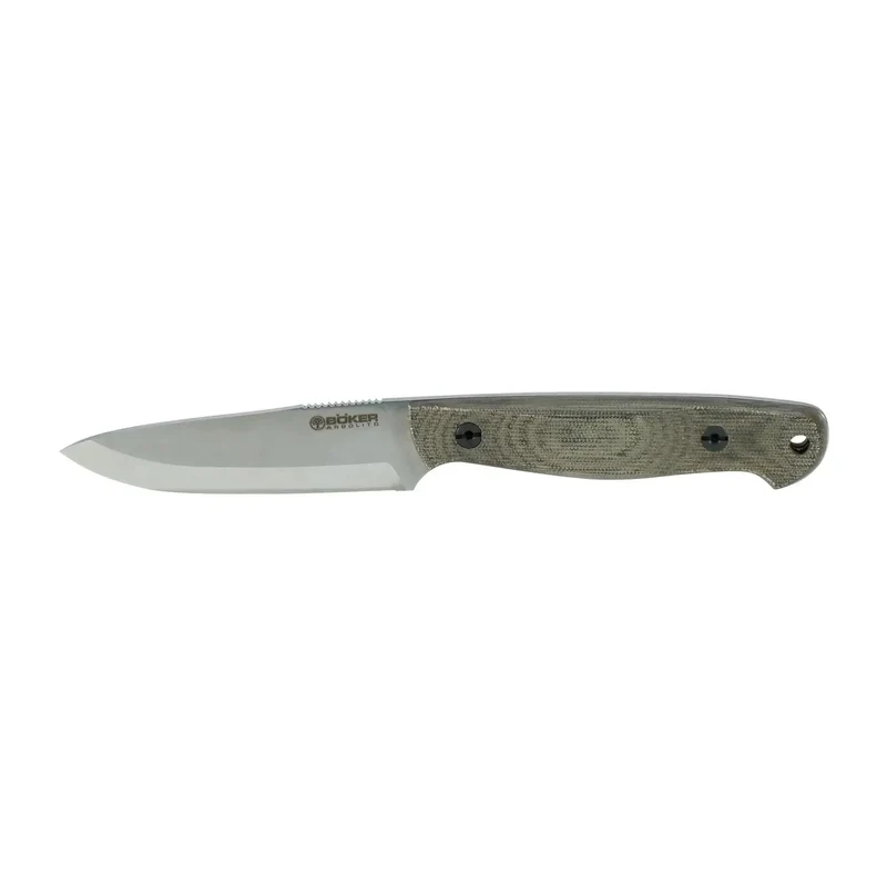 Messer Bushcraft Micarta grün