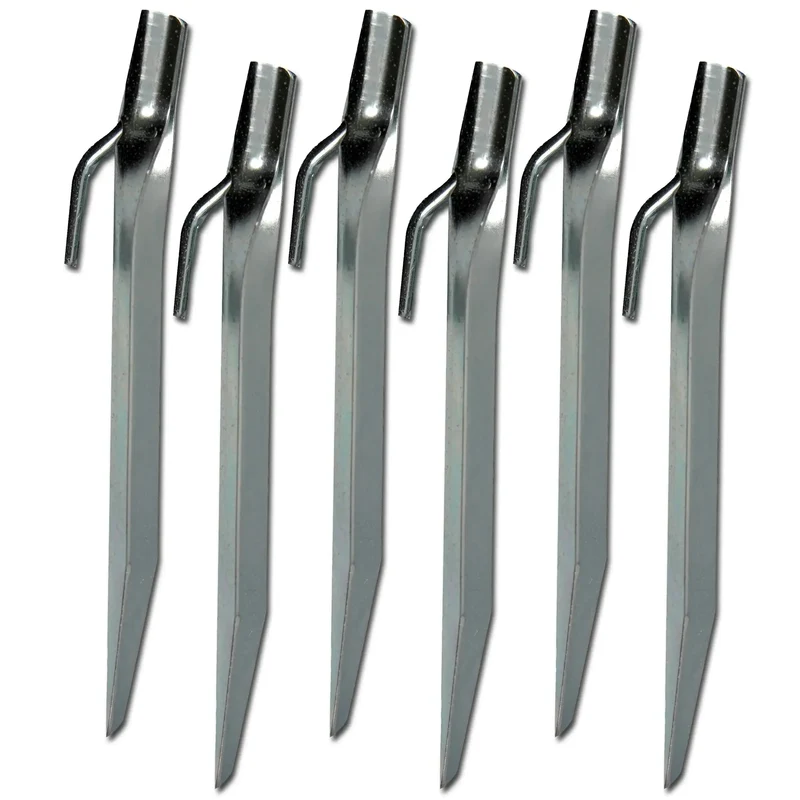 Flachstahl Heringe 18 cm 6er Pack