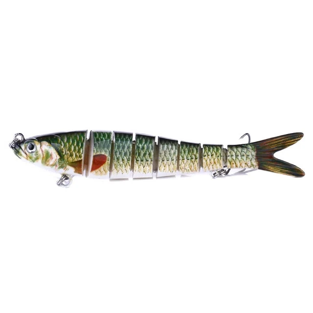 13.7cm 27g Sinking Wobblers 8 Segments Fishing Lures Multi Jointed Swimbait Hard Bait Fishing Tackle For Bass Isca Crankbait
