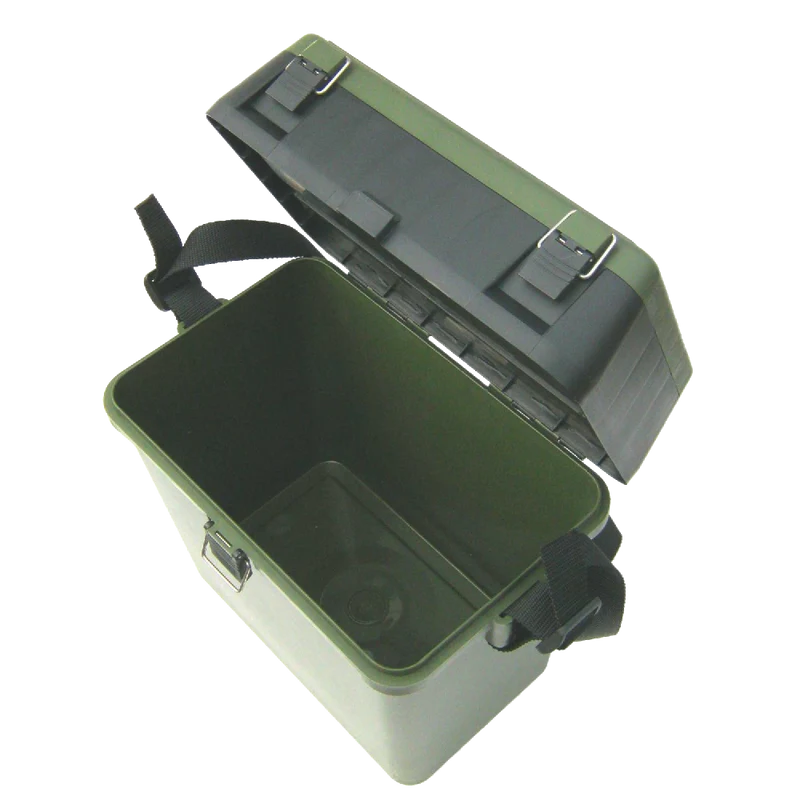 Fishing Tackle Seat Box Includes Padded Strap & Seat Pad Freepost