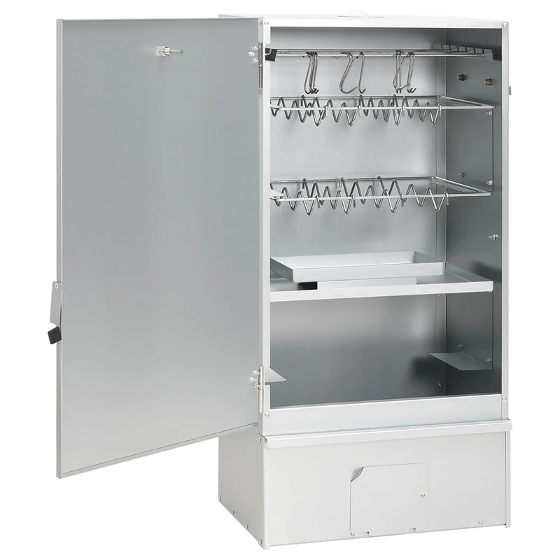 Räucherofen 83 cm Räucherschrank Smoker mit 2 Pellet Räuchertubes verzinkter Stahl
