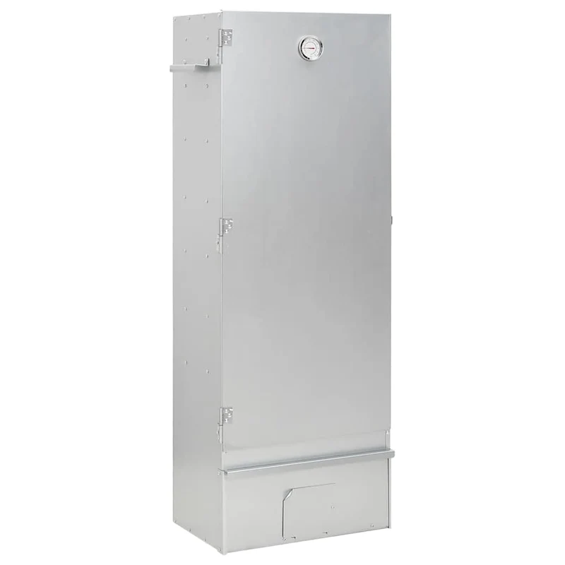 Räucherofen 110 cm mit Tisch Räucherschrank Thermometer 3 Roste 12 Haken Smoker