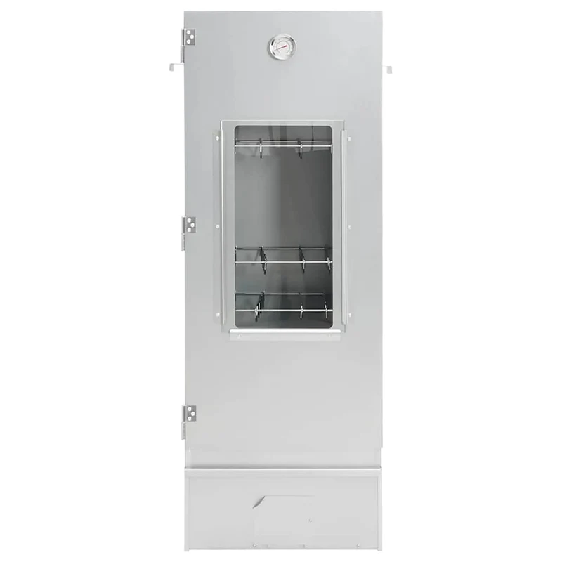Räucherofen 110 cm Räucherschrank Glasfenster Kaltrauchgenerator Thermometer Smoker