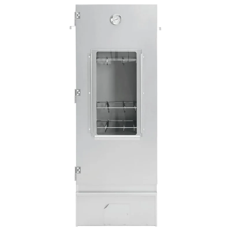 Räucherofen 110 cm Räucherschrank Smoker Kaltrauchgenerator Thermometer 3 Roste