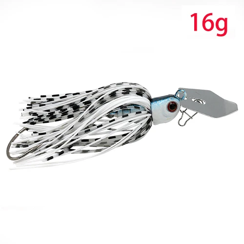 JonStar 13G/16G spinner bait fishing lure Buzzbait chatter bait wobbler isca artificial rubber skirt for bass pike walleye