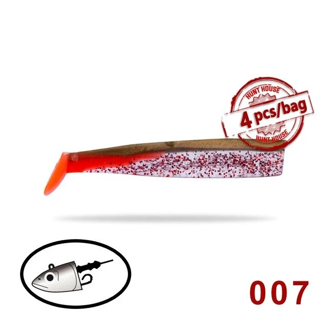 Hunthouse black minnow 25g 40g 60g 120g fishing lure soft pike lure leurre souple shad peche iscas artificiais silicone lure