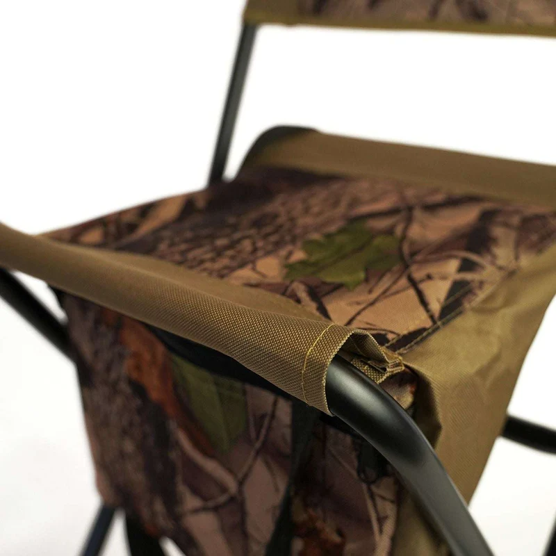 Eurocatch Klappstuhl Set für Angler 2 Angelhocker mit Rückenlehne Tasche und Camouflage Design