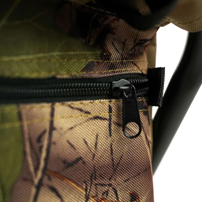 Eurocatch Klappstuhl Set für Angler 2 Angelhocker mit Rückenlehne Tasche und Camouflage Design