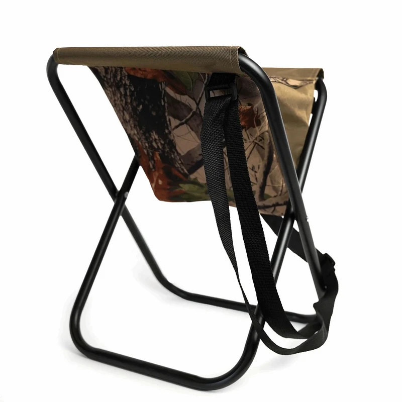 Eurocatch Klappstuhl Set für Angler – 2 Camouflage Hocker mit Rückenlehne und Tragetasche