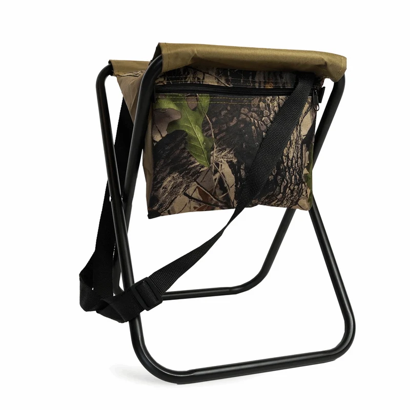 Eurocatch Klappstuhl Set für Angler – 2 Camouflage Hocker mit Rückenlehne und Tragetasche