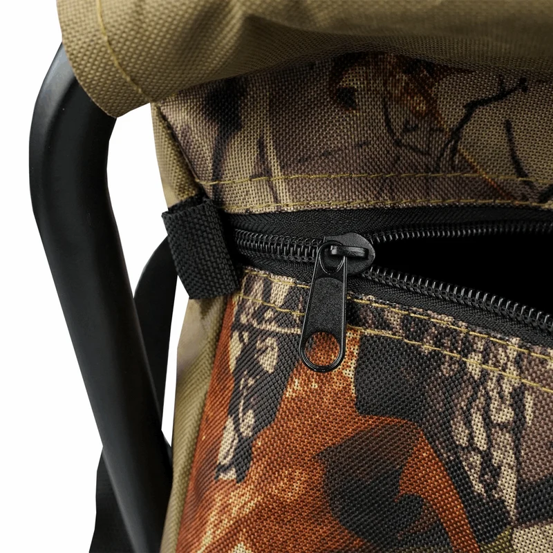 Eurocatch Klappstuhl Set für Angler – 2 Camouflage Hocker mit Rückenlehne und Tragetasche