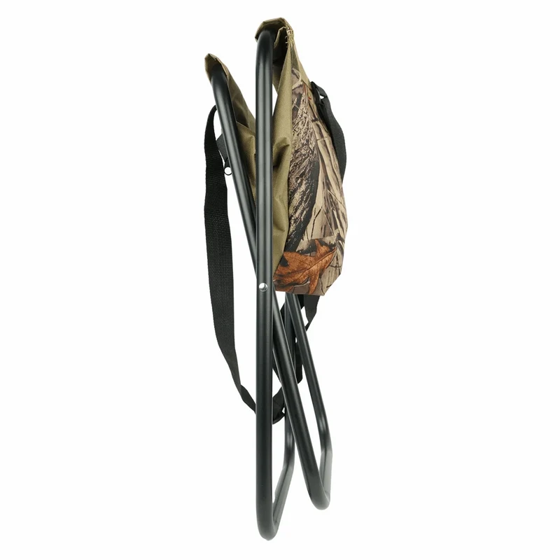 Eurocatch Klappstuhl Set für Angler – 2 Camouflage Hocker mit Rückenlehne und Tragetasche