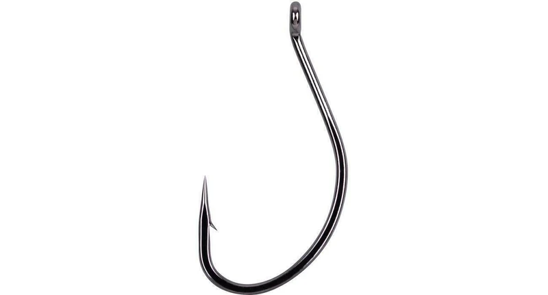 Gamakatsu Worm 39 NS Black Gr. 1-4 Wurmhaken Haken mit Öhr