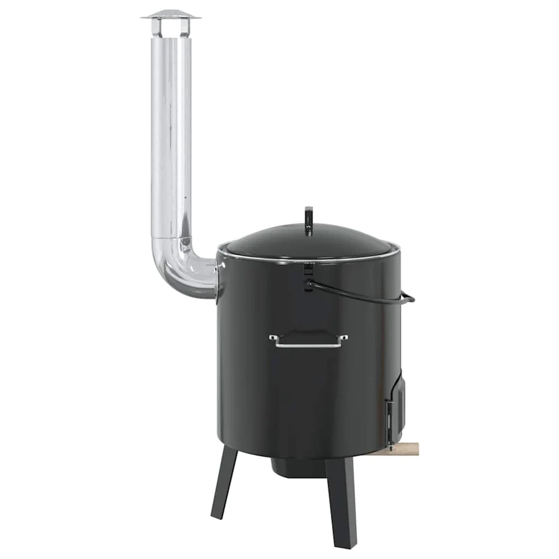Gulaschkanone 14,3L Gartenofen Feldküche Kesselofen mit Zubehör