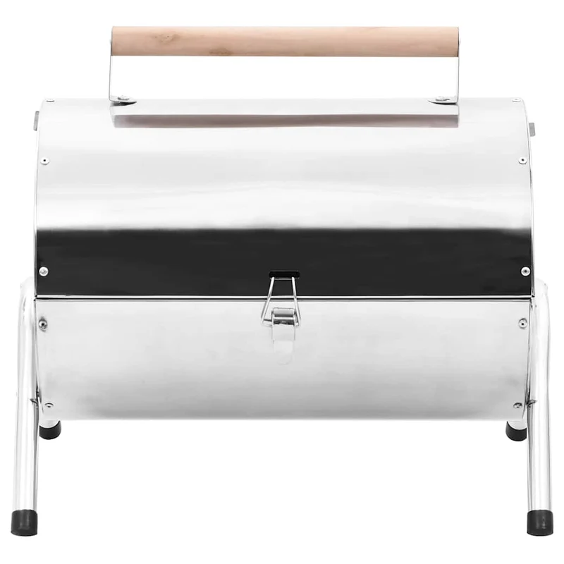 Campinggrill Edelstahl Holzkohlegrill Tragbar mit Deckel BBQ Grill