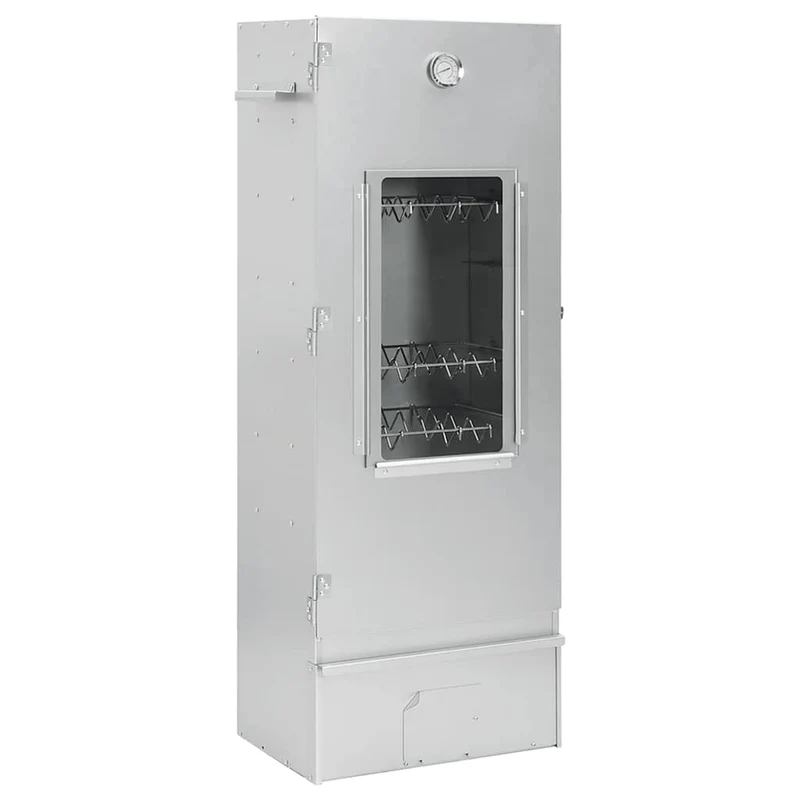 Räucherofen 1 kg Räuchermehl Smoker 44,5 x 29 x 110 cm Räucherschrank verzinkt