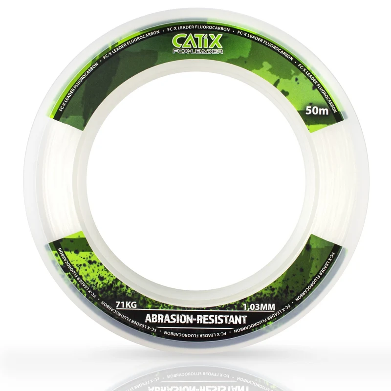 Catix Fluorcarbon Wels Leader – 50m, 1,31mm, 110kg Tragkraft