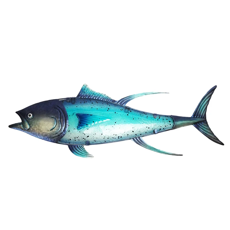 Eurocatch Thunfisch-Wanddekor-Set – 80 cm 3D Metall & Glas
