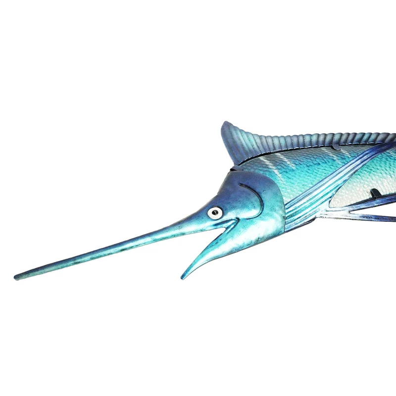 Eurocatch Big Game Wanddekor-Set – 4 Fische 3D Metall & Glas 40 cm