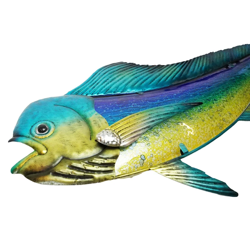 Eurocatch Big Game Wanddekor-Set – 4 Fische 3D Metall & Glas 40 cm