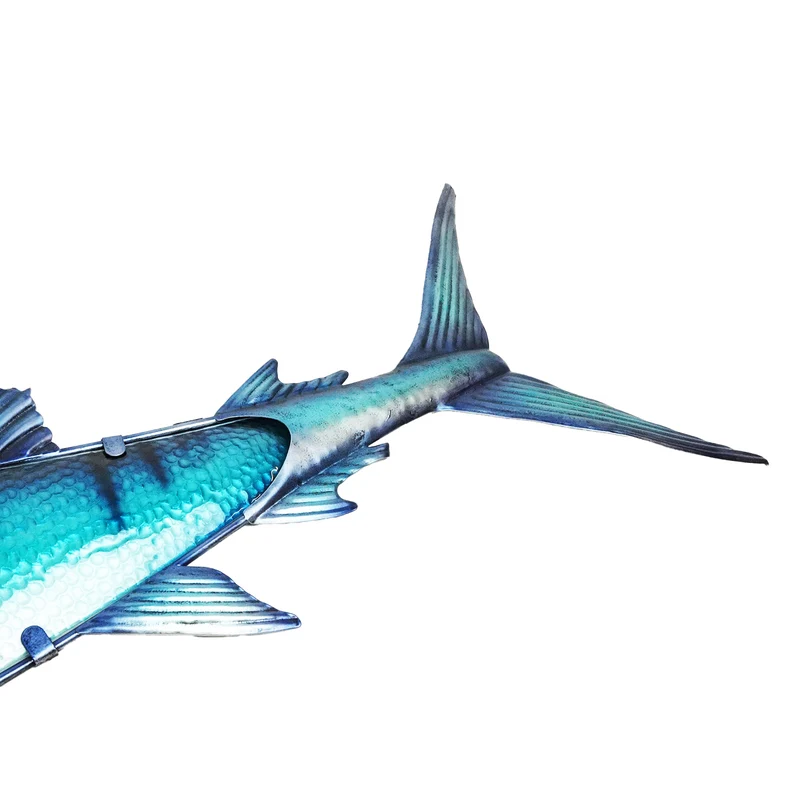 Eurocatch Big Game Wanddekor-Set – 4 Fische 3D Metall & Glas 40 cm