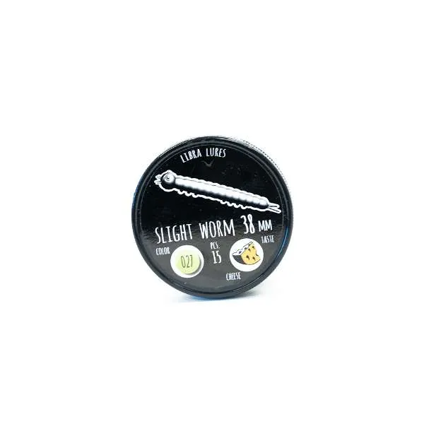 Libra Lures Slight Worm Silberperle 3,8cm 15er