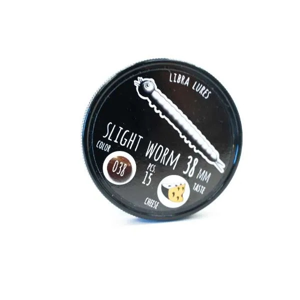 Libra Lures Slight Worm Silberperle 3,8cm 15er