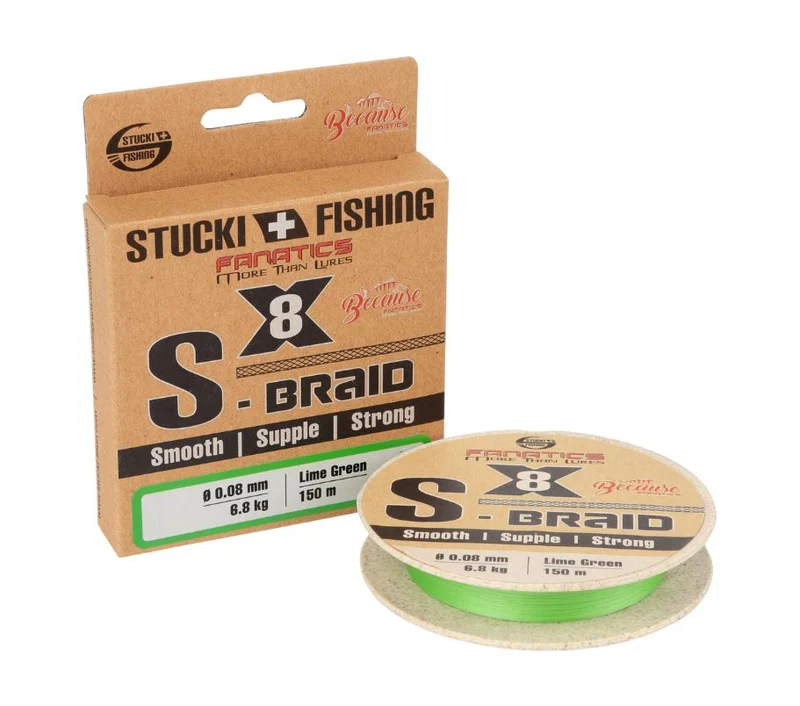 Stucki Fishing S Braid X8 Lime Green 150m