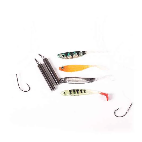 DLT Dropshot Kit Nr. 1 – Komplettset mit Haken, Bleien & Shads