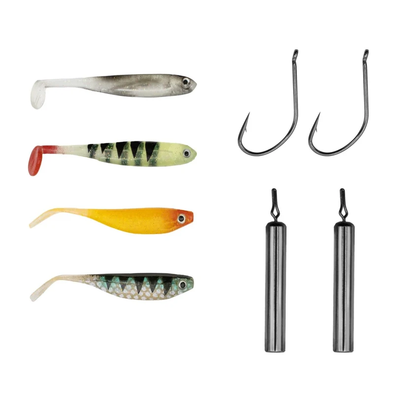 DLT Dropshot Kit Nr. 1 – Komplettset mit Haken, Bleien & Shads