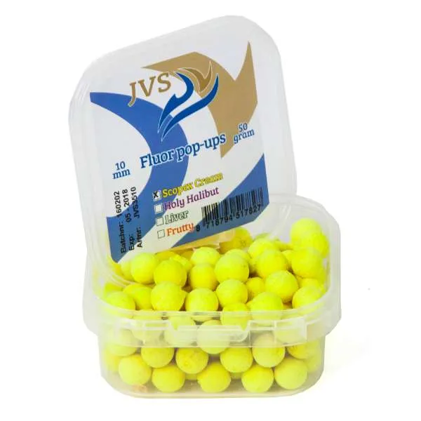 JVS Scopex Cream Fluor Pop-Up Boilie 10 mm