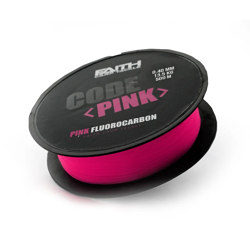 Faith Code Pink Fluorocarbon Angelschnur 0.40mm – 500 Meter