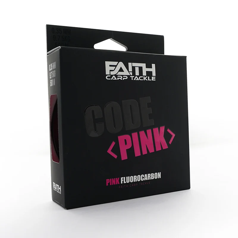 Faith Code Pink Fluorocarbon Angelschnur 0.40mm – 500 Meter