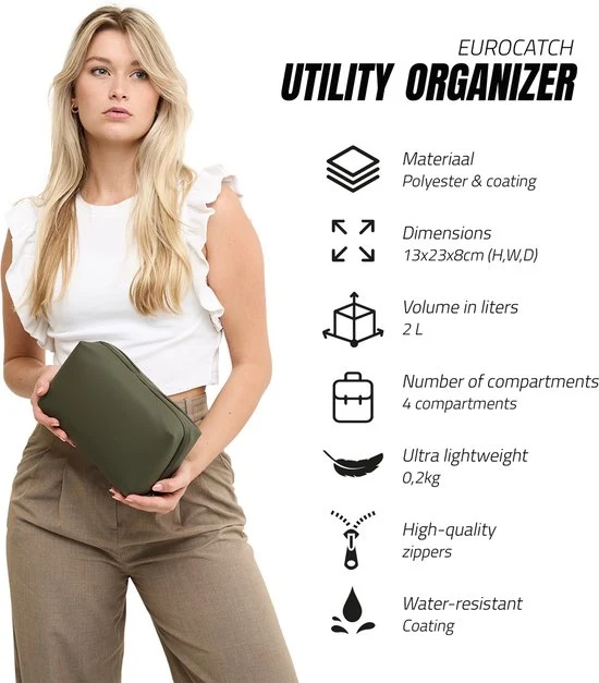 Eurocatch Utility Organizer – wasserbeständige Aufbewahrungstasche