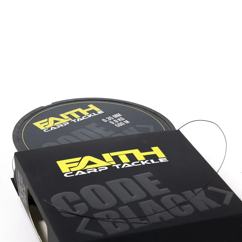 Faith Code Black One Shot 500m – halbsinkende Karpfenschnur 0.35mm