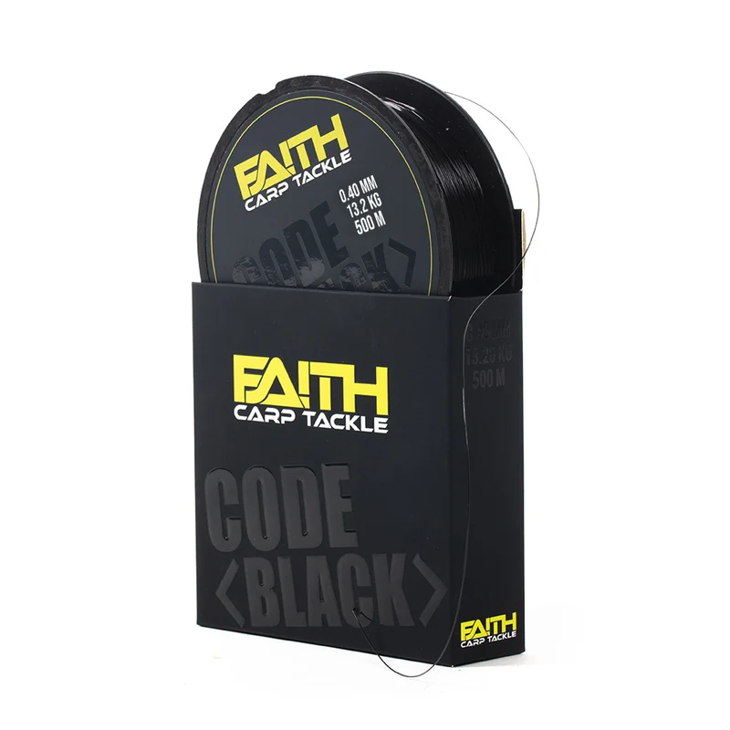Faith Code Black One Shot 500m – halbsinkende Karpfenschnur 0.35mm
