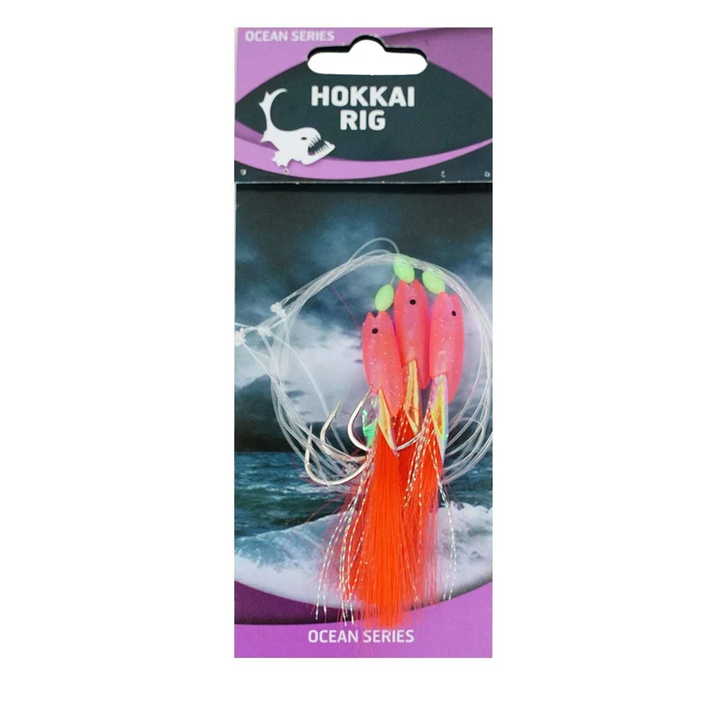 Eurocatch Hokkai Rig Leuchtend Rot 3 Haken 4/0