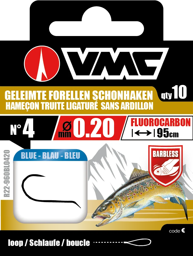 VMC Schonhaken Fluorocarbon (geleimt)