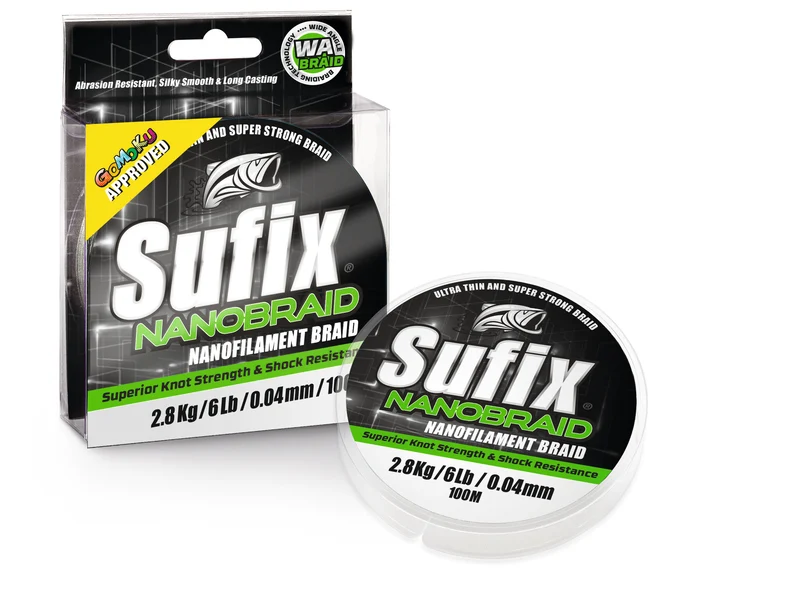 Sufix Nanobraid 100m Neon Chartreuse
