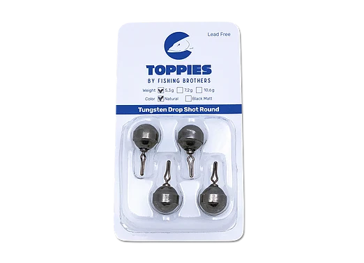 Toppies Tungsten Drop Shot Round Natural