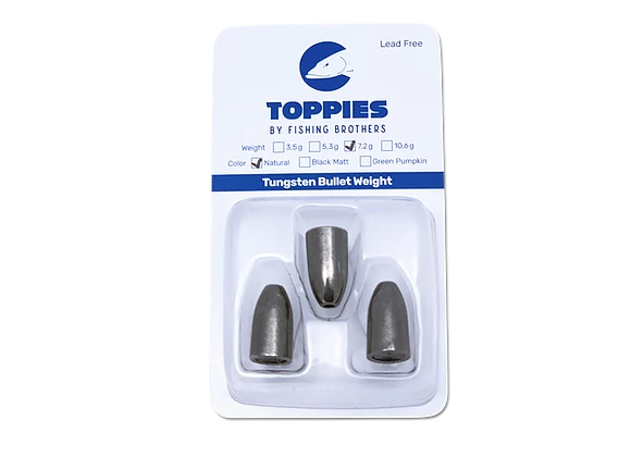 Toppies Tungsten Bullet Weight Natural