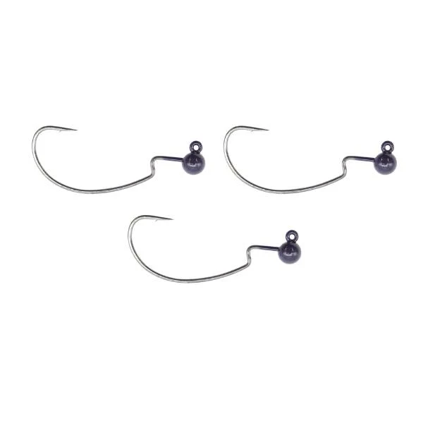 Tackle P*rn Tungsten Weighted Offset Hook Schwarz