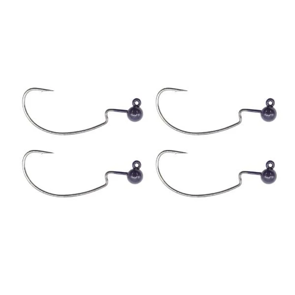 Tackle P*rn Tungsten Weighted Offset Hook Schwarz